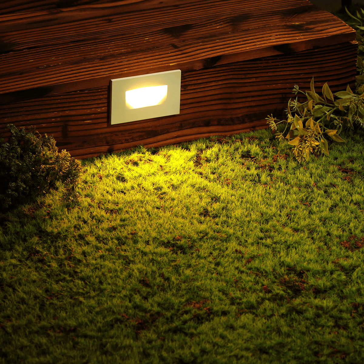 STA07 3.5W 3CCT 12V Low Voltage Rectangular Waterproof Horizontal Integrated LED Aluminum Stairs Step Light Fixture