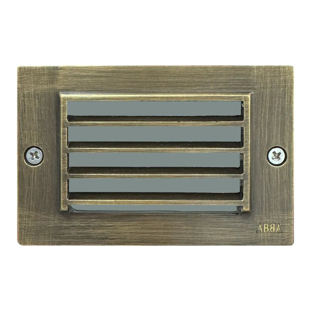 STB02 Brass Louver Horizontal Waterproof LED 12V Low Voltage 4.5