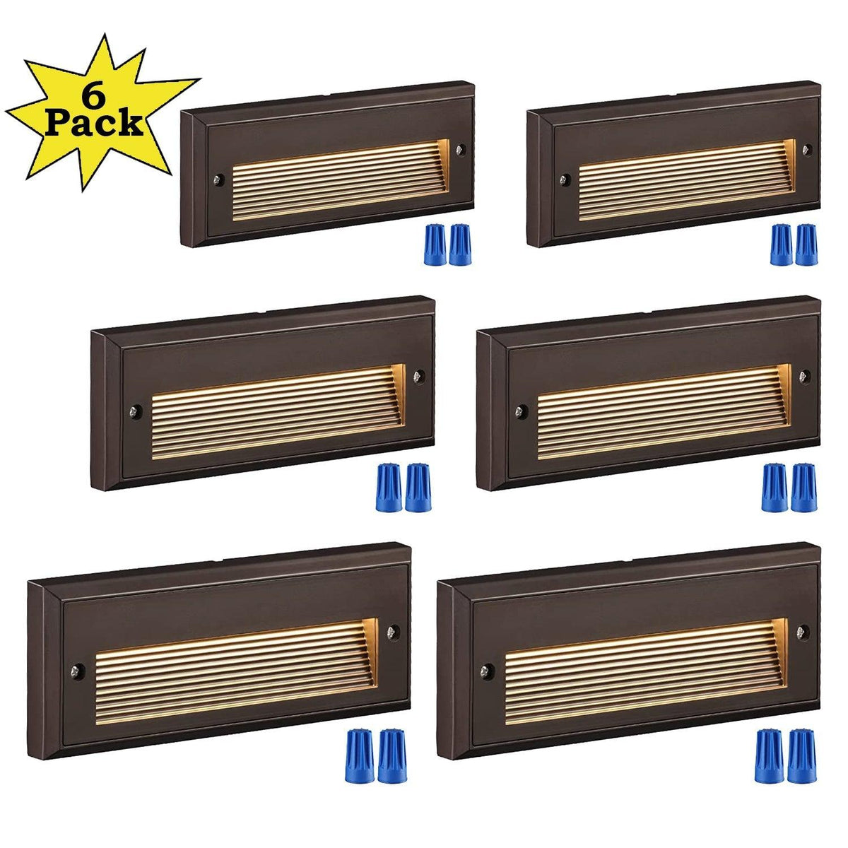 STLA09 6-Pack 3W/4W/5W Selectable Wattage 5CCT Low Voltage 9