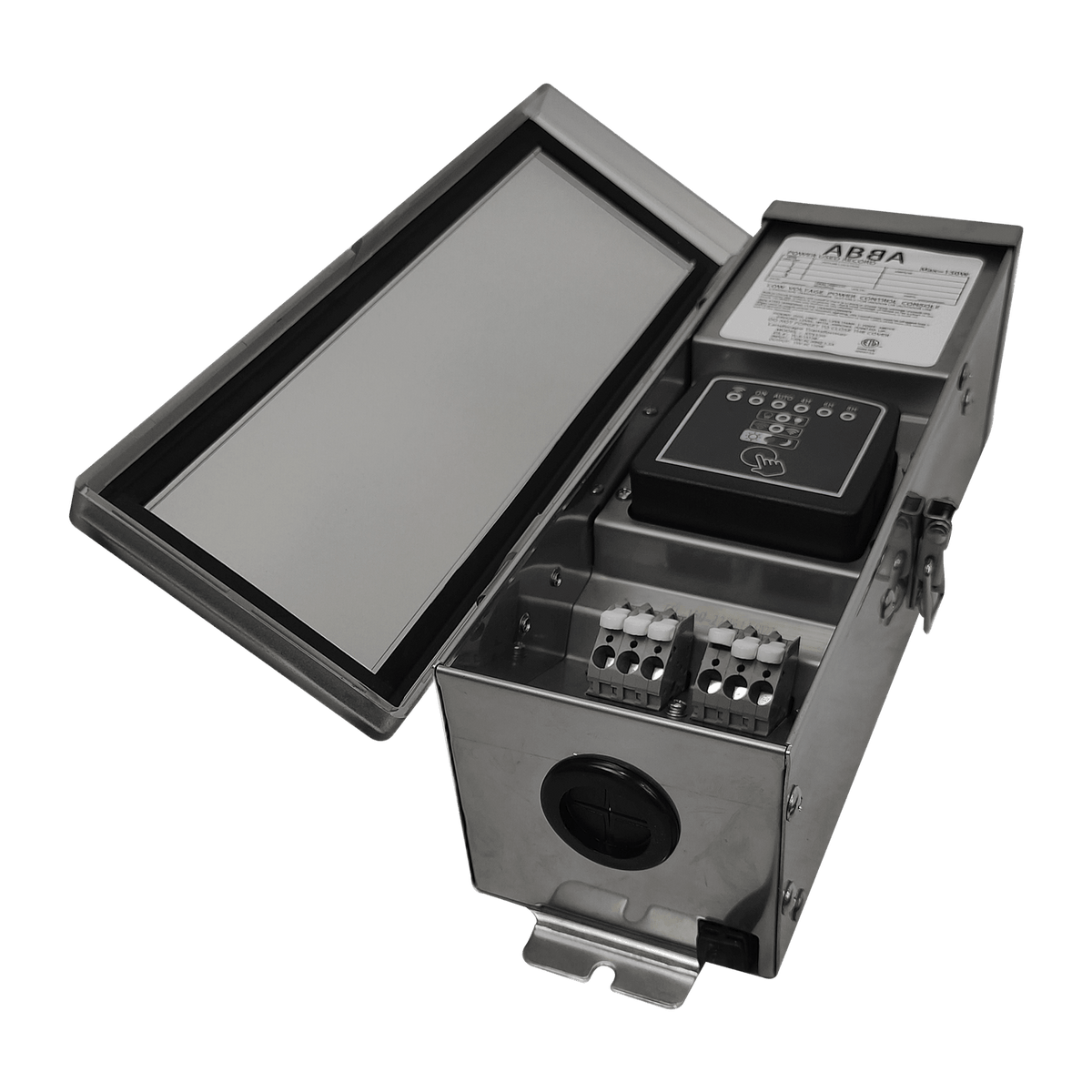 STSW150 150W Stainless Steel Smart WIFI 15V Low Voltage Transformer with Photocell & Timer IP65