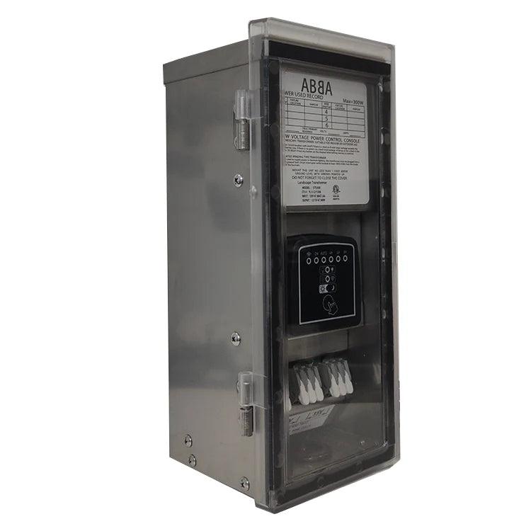 STS300 AC 300W 12V, 15V Low Voltage Stainless Steel Transformer with Photocell & Timer IP65