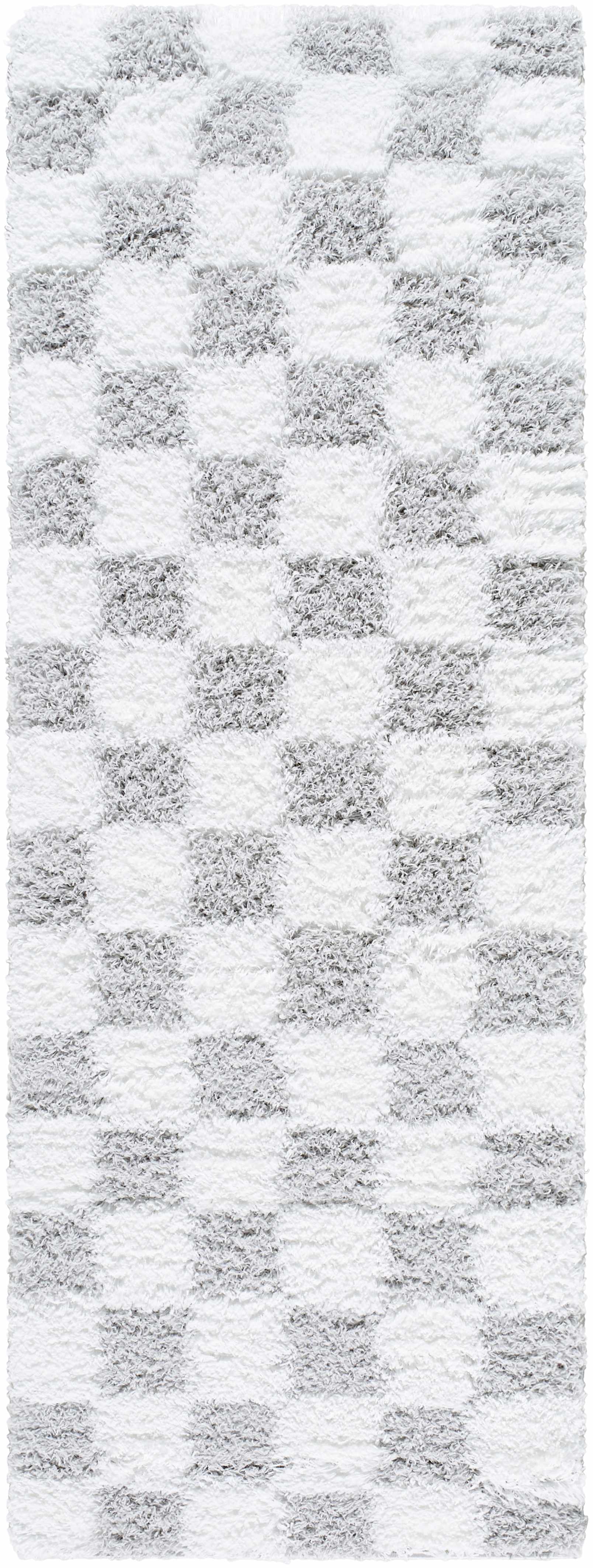 Atira Gray Checkered Area Rug