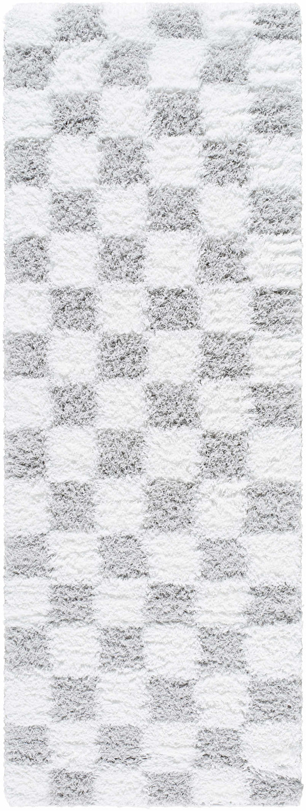 Atira Gray Checkered Area Rug