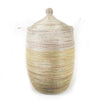 Large Two-Tone Basket - Natural + White