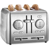 4-Slice Custom Select Toaster Stainless Steel Toaster for Bread Toast Machine Cooking Appliances Kitchen Home