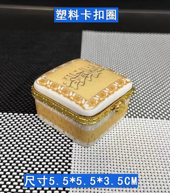 Cartoon 3D Relief Colorful Handdrawn Flower Tank Jar Jewelry Box Ring Box Tin Milk Jug Vase Tableware Household