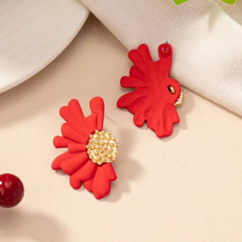 Simple Colorful  Flower Stud Earrings - Sexikinis Swim
