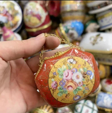 Ceramics Flower Jewelry Storage Box Vase Flower Basket Jewelry Case Storage Jewelry Organizer Display Gifts Home Decor Ornament