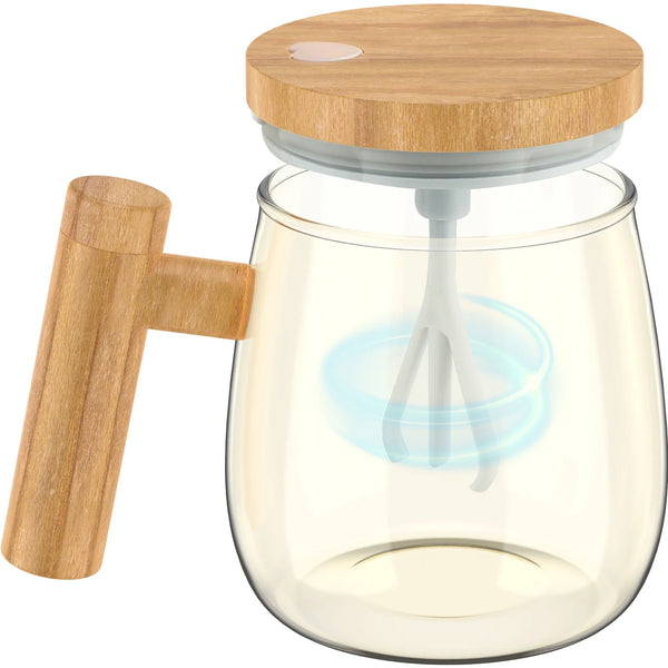 Self Stirring Bamboo Mug