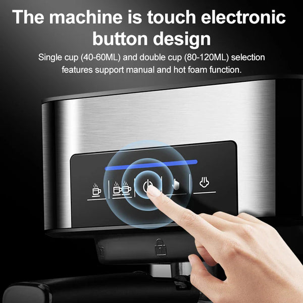 Semi-Automatic Espresso Machine 20Bar High Pressure Extractor 3-in-1