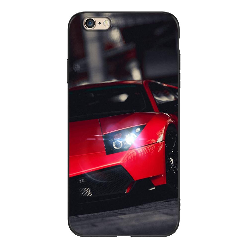 Cute Cover Soft Silicone Print Cars Print Phone Case For Iphone 5s 5 S Se 2016 4.0