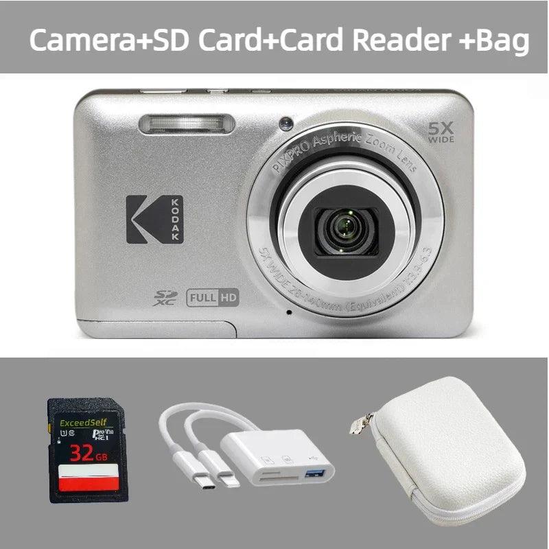 KODAK PIXPRO FZ55-RD 16MP Digital Camera 5X Optical Zoom 28mm Wide Angle 1080P Full HD Video 2.7