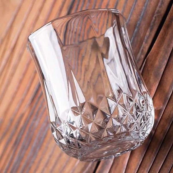 Dlight Decor 4pc Diamond Cut Glass Set 215ml Clear Dlight Decor