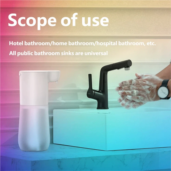 HOMEFISH Smart Sensor Automatic Soap Dispenser 350ml USB Charging Contactless Soap Foam Dispenser Hand Sanitizer Machine