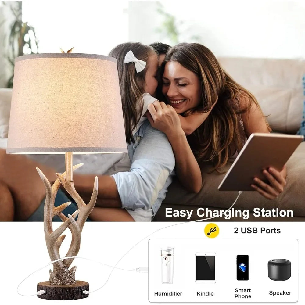 Dungoo Rustic Western Lamp Set Of 2 - 26