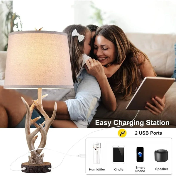 Dungoo Rustic Western Lamp Set Of 2 - 26