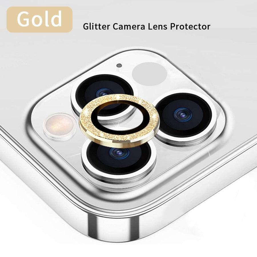 3/1Pcs Luxury Camera Lens Protector For iPhone13 12 11 Pro Max Camera Protective For iPhone 12 13 Mini Back Lens Glass Camera Cover Circle Tempered Glass Protector