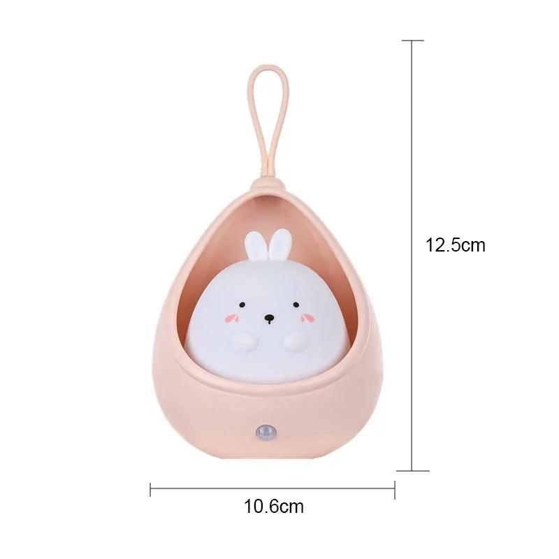 LED Night Light Intelligent Human Sensing USB Rechargeable Sleep Light Bedroom Bedside Corridor Desktop Decoration Table Lamp