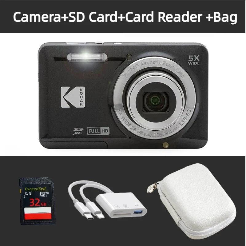 KODAK PIXPRO FZ55-RD 16MP Digital Camera 5X Optical Zoom 28mm Wide Angle 1080P Full HD Video 2.7