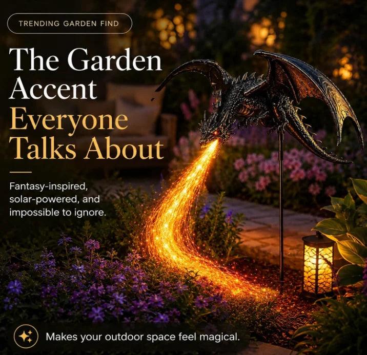 Solar Dragon Fire Garden Light