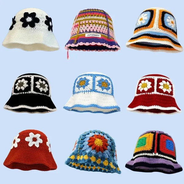 New Crochet Korean Handmade Bucket Hat - Sexikinis Swim - Gifts for You 'n Me
