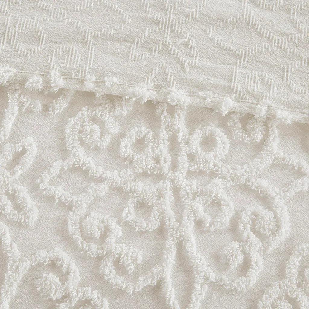 Sabrina 3 Piece Tufted Cotton Chenille Bedspread Set - Off White - Gifts for You 'n Me