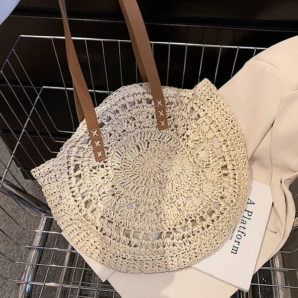 Round Straw Beach Bag - Sexikinis Swim