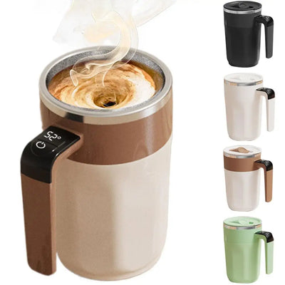 Automatic Stirring Mug - Stainless Steel Drinkware