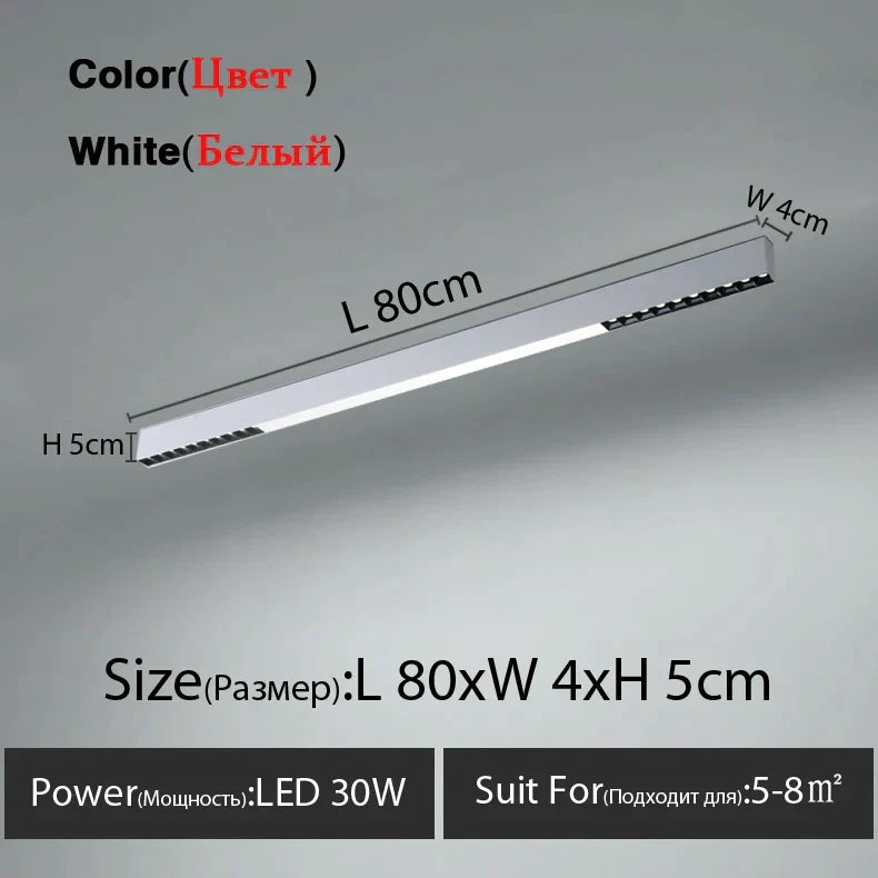 Aluminum Linear Ceiling Lamp