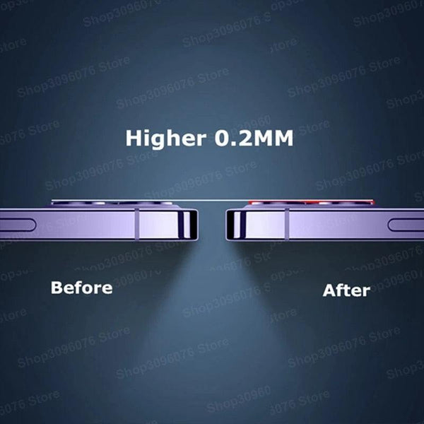 5PCS Lens Glass For iPhone 14 Pro Max Camera Lens Screen Protector on for iPhone 14 Plus 13 12 11 Pro Max 14pro max Glass Film Separate Metal Ring Tempered Glass Camera Case