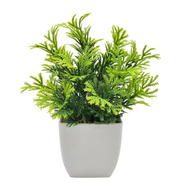 Artificial Plants with Plastic Pots for Home Decor