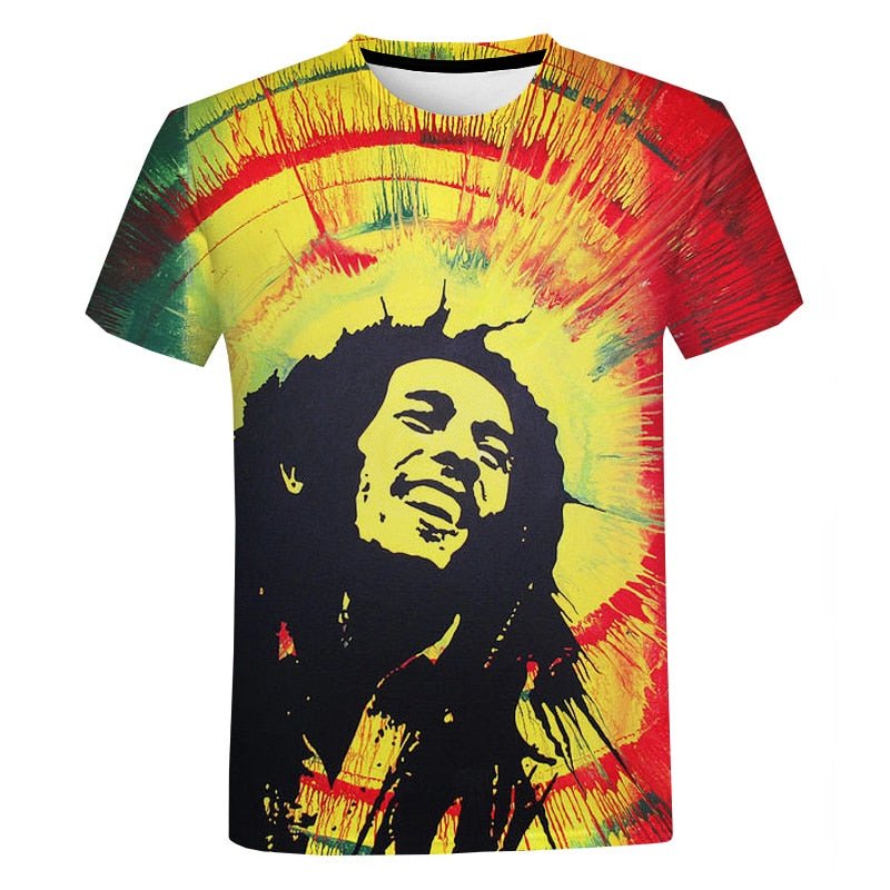 Bob Marley Graphic 3D Men T-Shirts