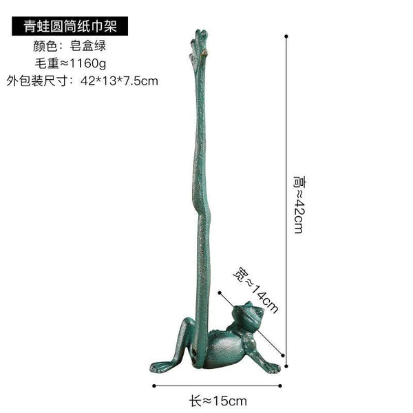 Vertical Giraffe Tissue Holders European Style Creative Cast Iron Handicraft Roll Paper Holder Kitchen Paper Home Storage Rack Gifts for You 'n Me