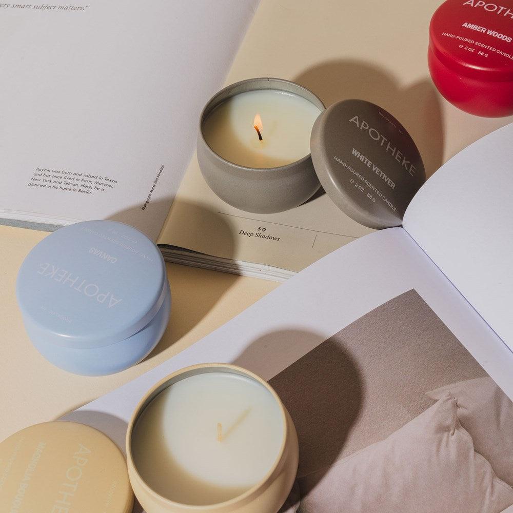Santal Rock Rose Mini Candle Tin