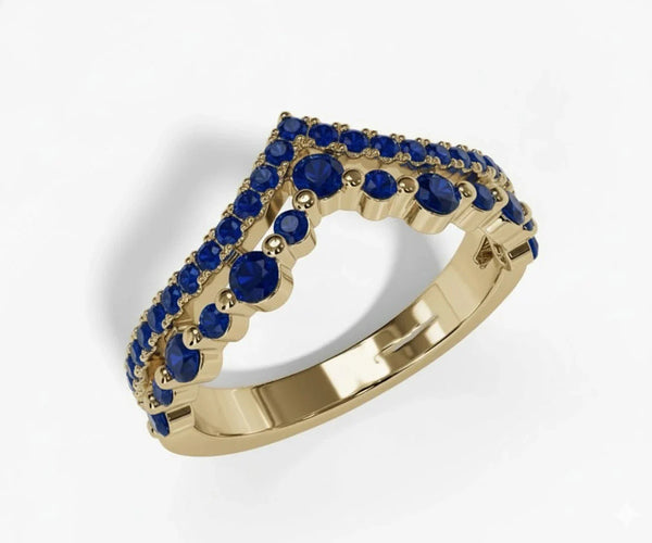 Round Cut Gemstone Ring