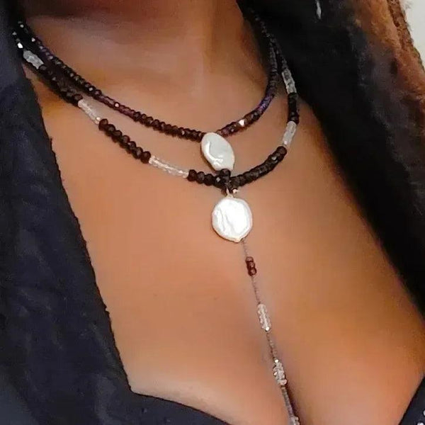 Sapphire & Blue Topaz Collar Necklace - Gifts for You 'n Me