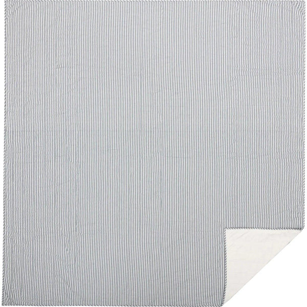 Sawyer Mill Blue Ticking Stripe Quilt Coverlet - Gifts for You 'n Me