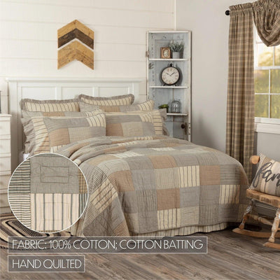 Sawyer Mill Charcoal Batchwork Quilt