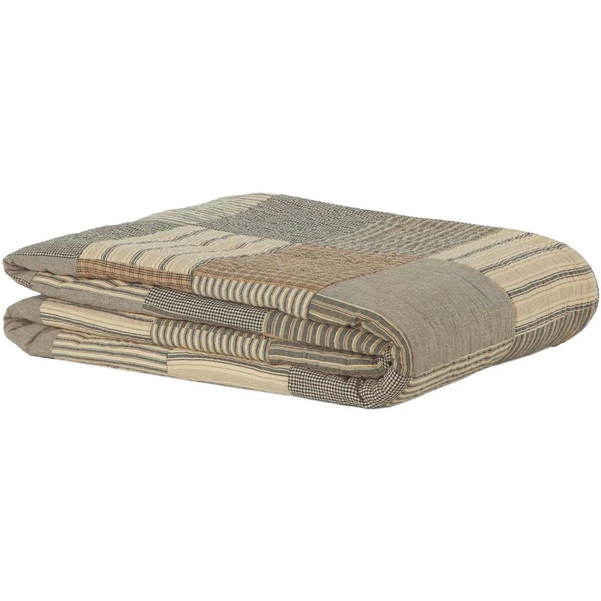 Sawyer Mill Charcoal Batchwork Quilt - Gifts for You 'n Me