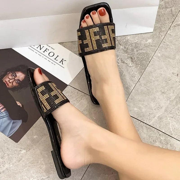2024 Summer New Fashion Square Toe Ladies Slippers - Sexikinis Swim - Gifts for You 'n Me