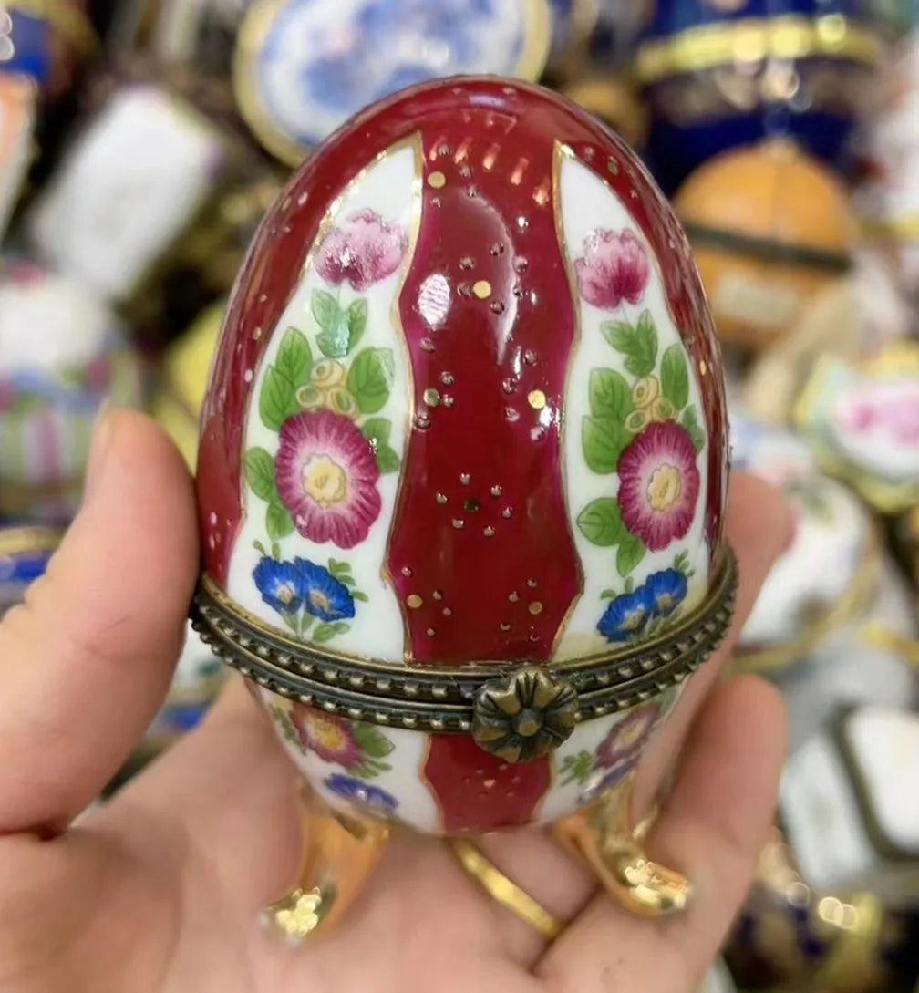 Ceramics Flower Jewelry Storage Box Vase Flower Basket Jewelry Case Storage Jewelry Organizer Display Gifts Home Decor Ornament