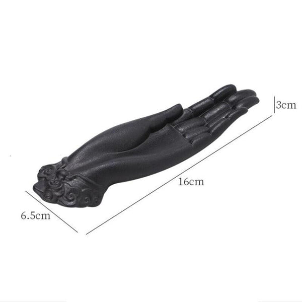 Ceramic Buddha Hand Shape Incense Burner