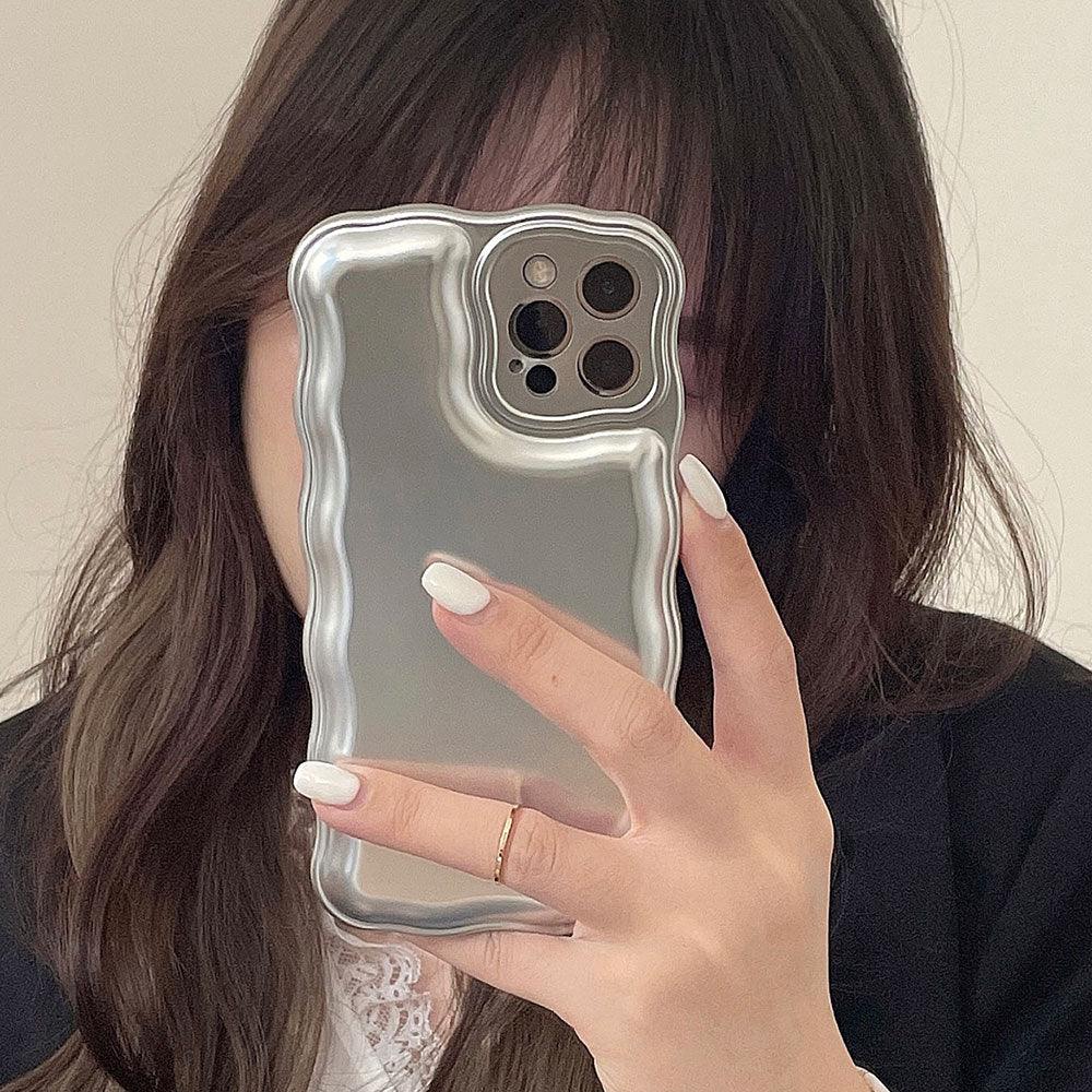 Women Luxury Gold Color Shockproof Phone Case for iPhone 14 13 12 11 Pro Max X Xs Max XR Shock-Absorbing Elegant Shiny Case for iPhone Strong iphone Back Cover