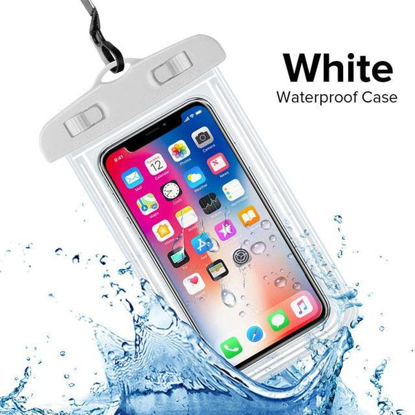 Swimming Bags Waterproof Phone Case Water proof Bag Mobile Phone Pouch Cover for iPhone 12 Pro Xs Max XR X 8 7 Phone Case Bag With Lanyard Compatible with iPhone