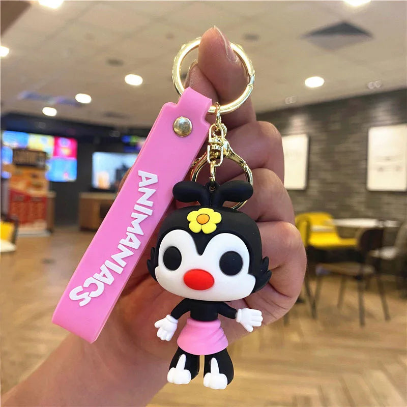 New  Cartoon Animaniacs Keychain Pendant Bag Car Keychain Accessories Valentine's Day Wedding Anniversary Birthday Gift