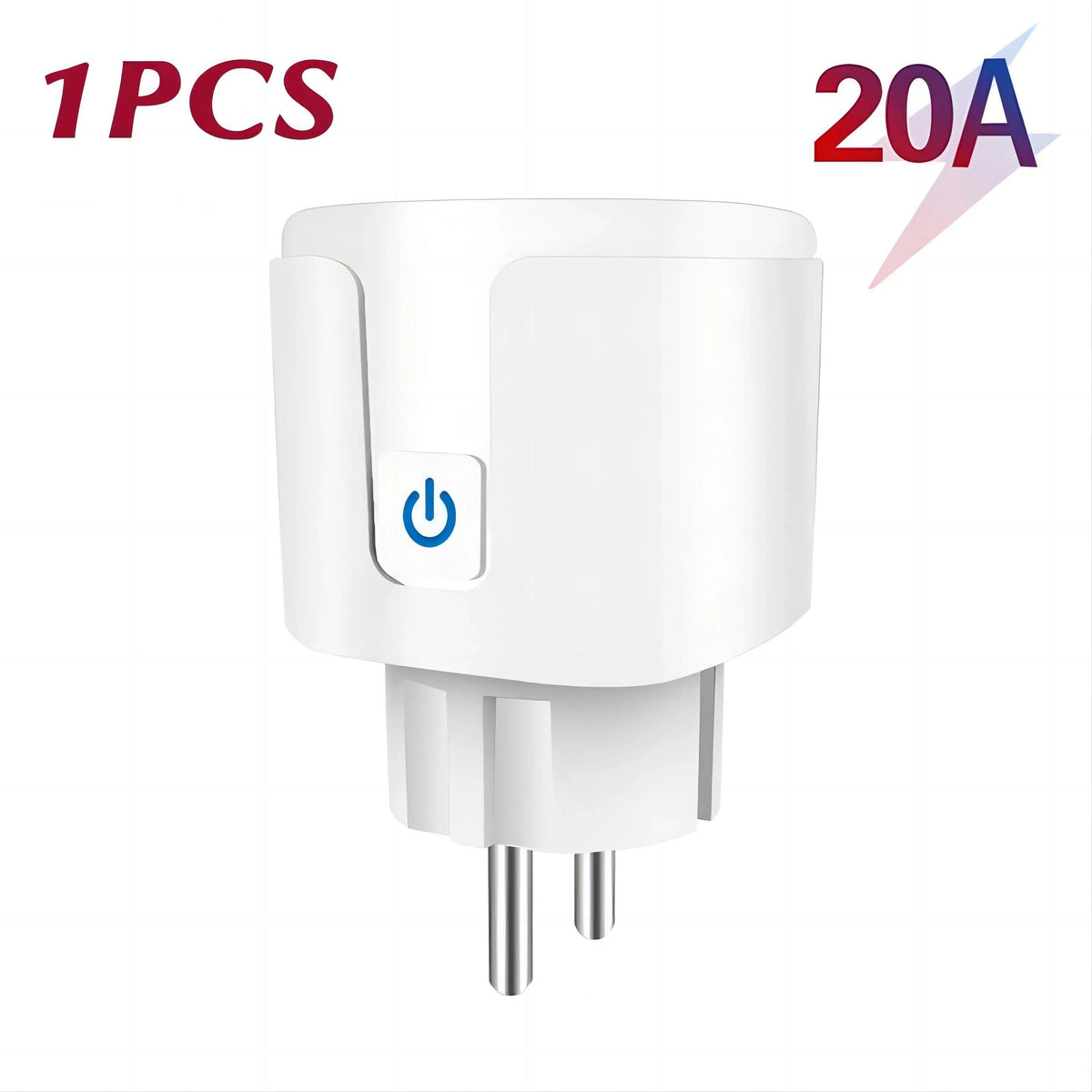 WiFi EU Smart Socket Plug With Tuya App Outlet 20A Adapter Power Monitor Wireless Remote Control APP For Google Home Alexa