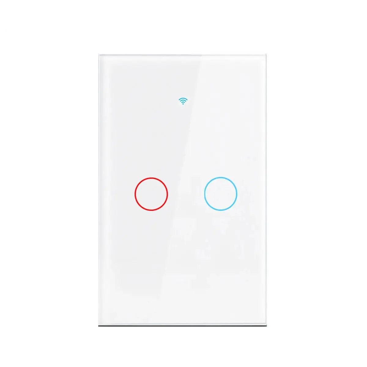 Work with Tuya WIFI Smart Home Switch Light Wall US/EU Glass Touch Panel Voice Wireless Remote Control by Alexa Google Home