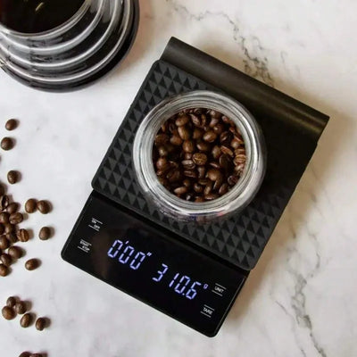 Display Digital High Precision Coffee Kitchen Scale Rechargeable Auto Timer