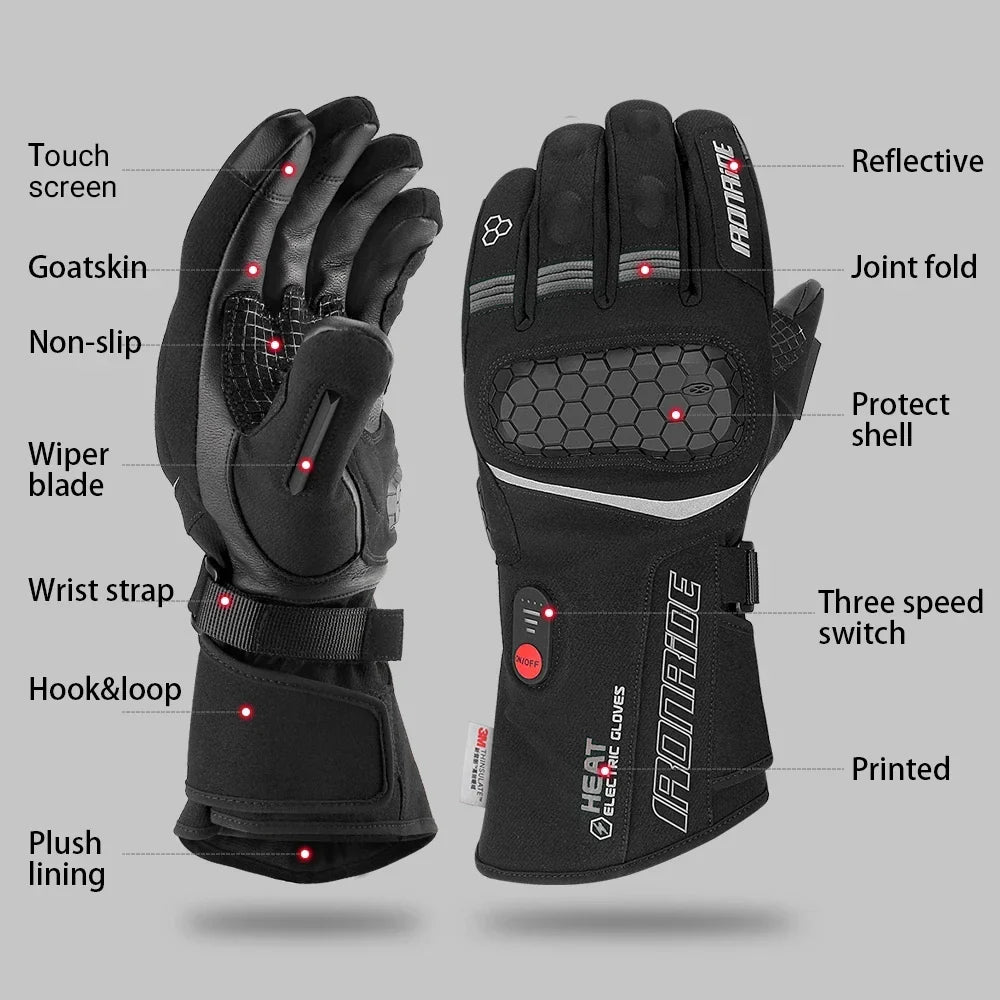 Rechargeable Heated Gloves - Waterproof GOODSPHORIA.COM