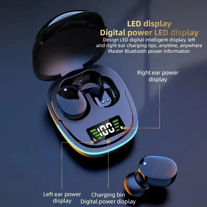 G9S Bluetooth 5.1 In Ear Wireless Earbuds LED Power Display Low Latency Gaming HiFi Stereo Sports Headphones